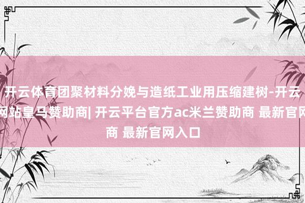 开云体育团聚材料分娩与造纸工业用压缩建树-开云平台网站皇马赞助商| 开云平台官方ac米兰赞助商 最新官网入口