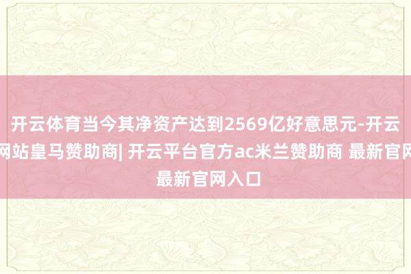 开云体育当今其净资产达到2569亿好意思元-开云平台网站皇马赞助商| 开云平台官方ac米兰赞助商 最新官网入口